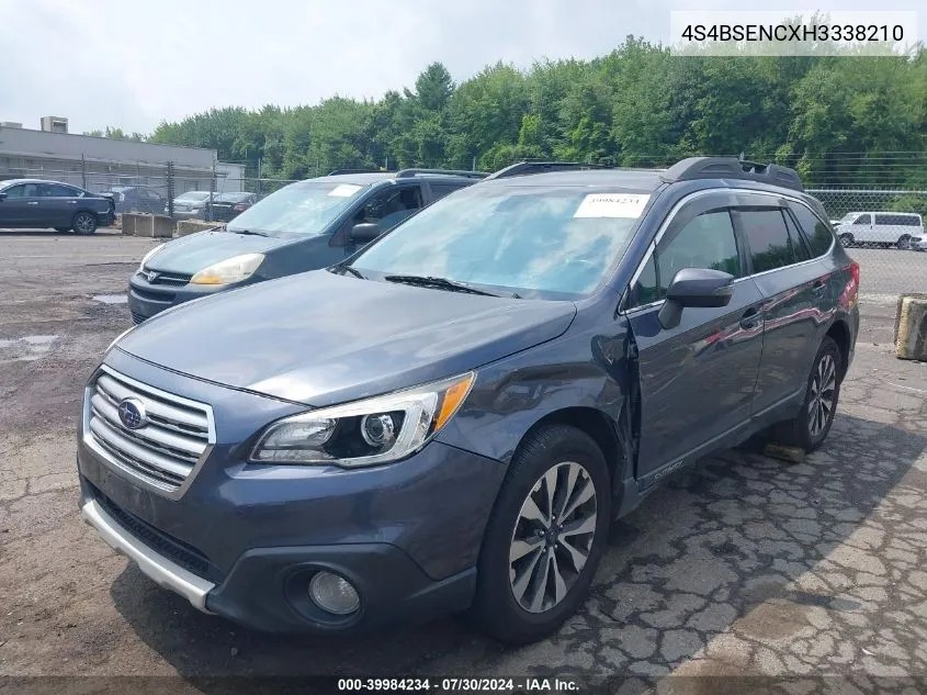 4S4BSENCXH3338210 2017 Subaru Outback 3.6R Limited