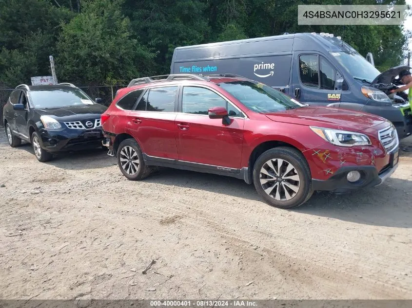 2017 Subaru Outback 2.5I Limited VIN: 4S4BSANC0H3295621 Lot: 40000401