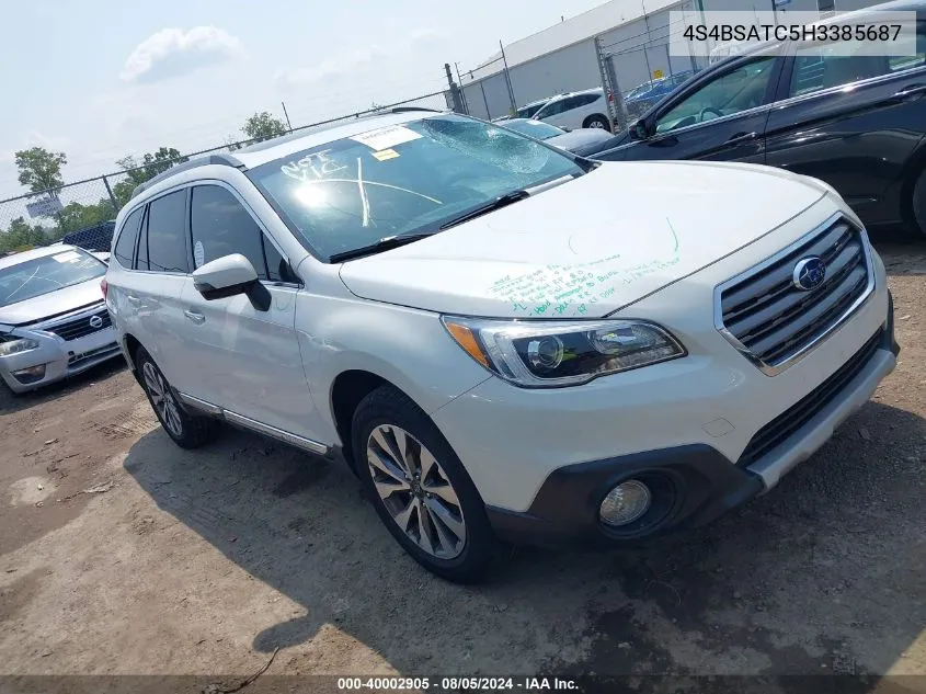 2017 Subaru Outback Touring VIN: 4S4BSATC5H3385687 Lot: 40002905