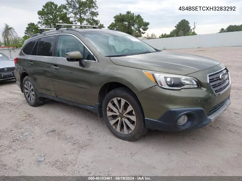 2017 Subaru Outback 3.6R Touring VIN: 4S4BSETCXH3283292 Lot: 40103461