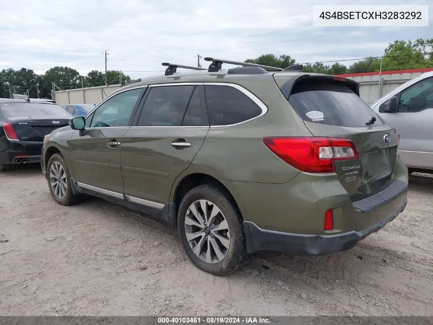 2017 Subaru Outback 3.6R Touring VIN: 4S4BSETCXH3283292 Lot: 40103461