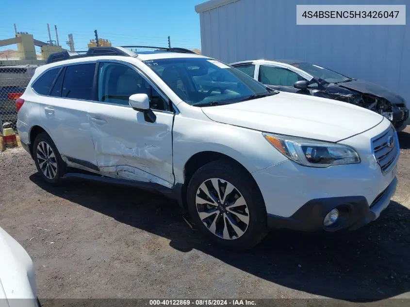 4S4BSENC5H3426047 2017 Subaru Outback 3.6R Limited