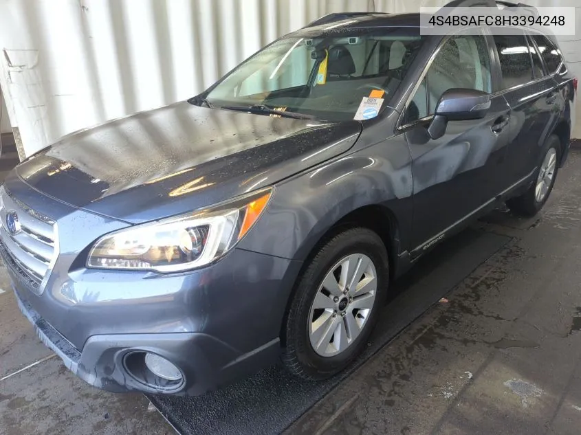 4S4BSAFC8H3394248 2017 Subaru Outback 2.5I Premium