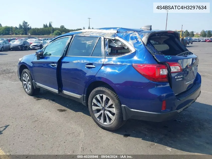 2017 Subaru Outback Touring VIN: 4S4BSATC4H3297634 Lot: 40255946