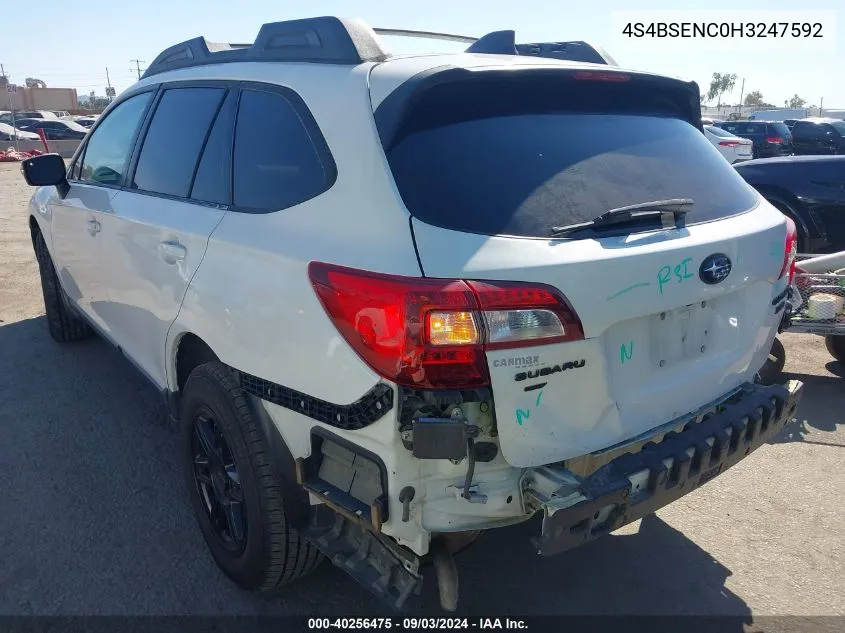 4S4BSENC0H3247592 2017 Subaru Outback 3.6R Limited