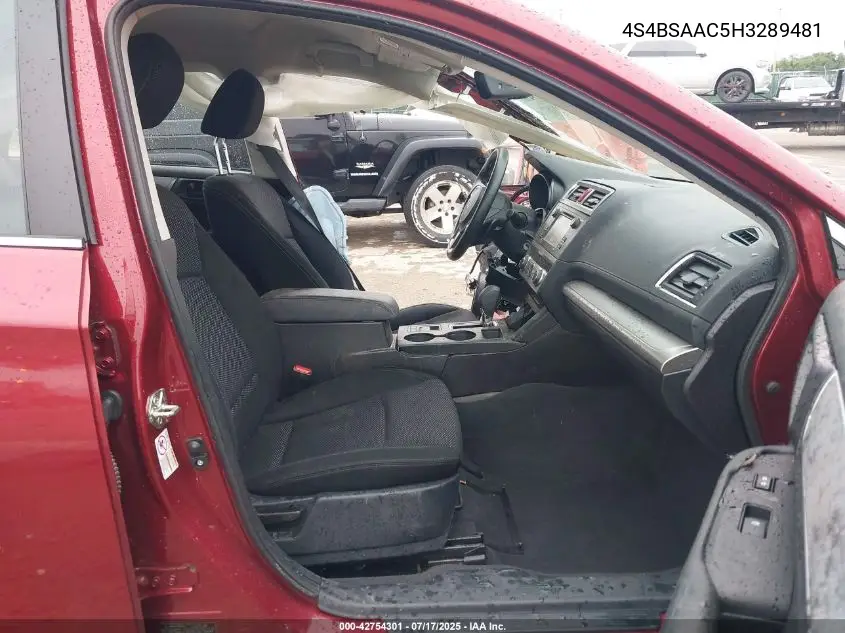 4S4BSAAC5H3289481 2017 Subaru Outback 2.5I