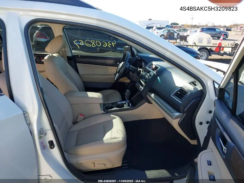 4S4BSAKC5H3209823 2017 Subaru Outback 2.5I Limited