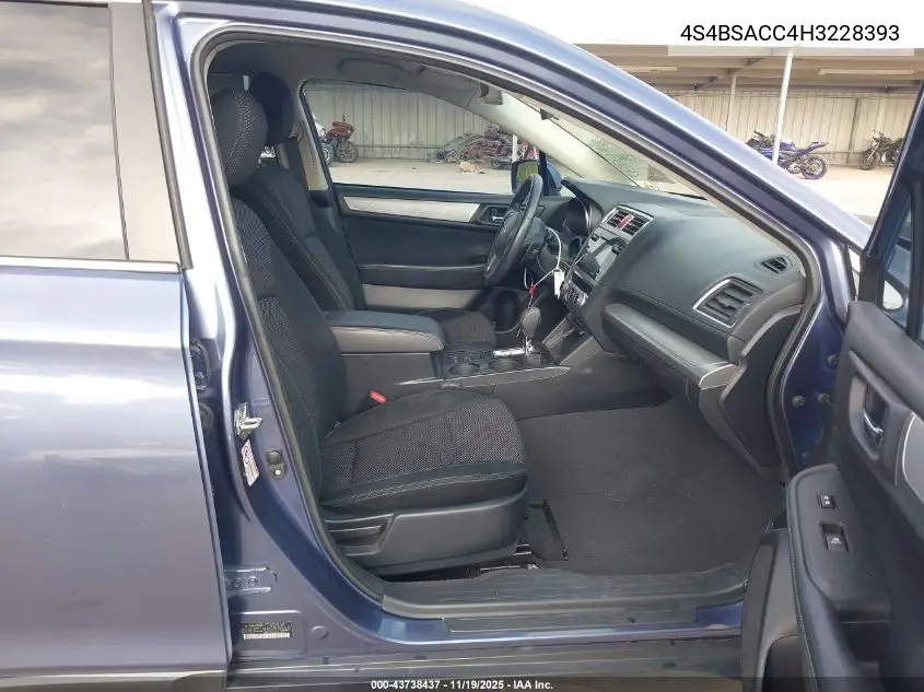 4S4BSACC4H3228393 2017 Subaru Outback 2.5I Premium