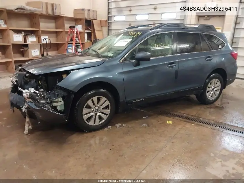 4S4BSADC3H3296411 2017 Subaru Outback 2.5I Premium