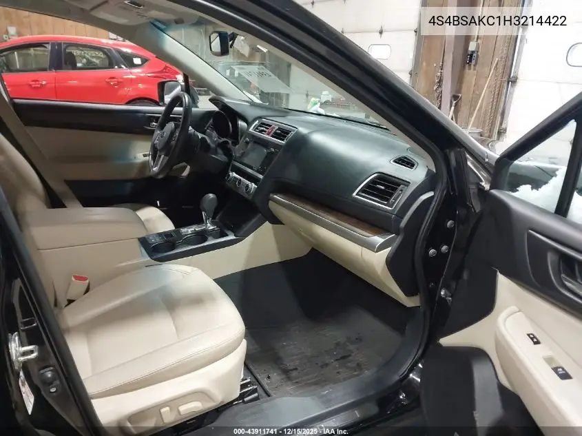 4S4BSAKC1H3214422 2017 Subaru Outback 2.5I Limited