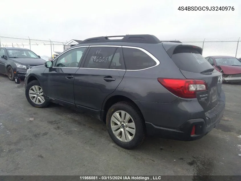 2018 Subaru Outback VIN: 4S4BSDGC9J3240976 Lot: 11966081