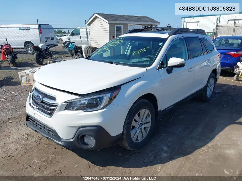 4S4BSDDC1J3306828 2018 Subaru Outback