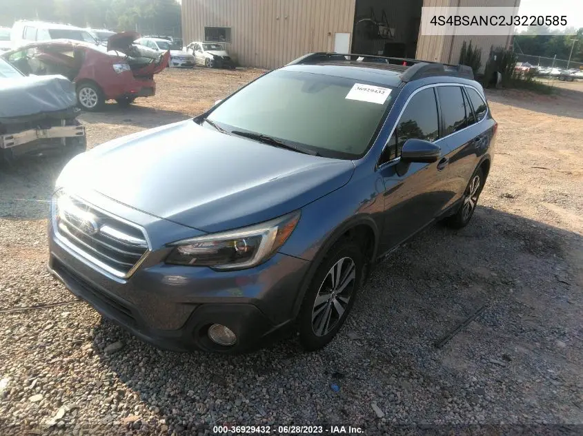 4S4BSANC2J3220585 2018 Subaru Outback 2.5I Limited
