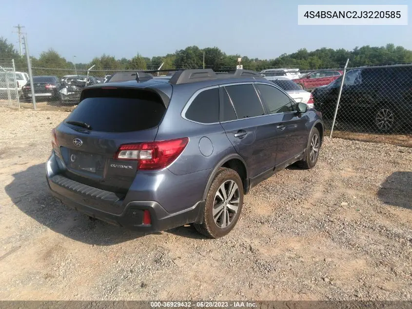 4S4BSANC2J3220585 2018 Subaru Outback 2.5I Limited