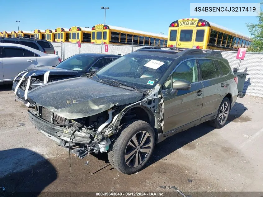 4S4BSENC4J3217419 2018 Subaru Outback 3.6R Limited