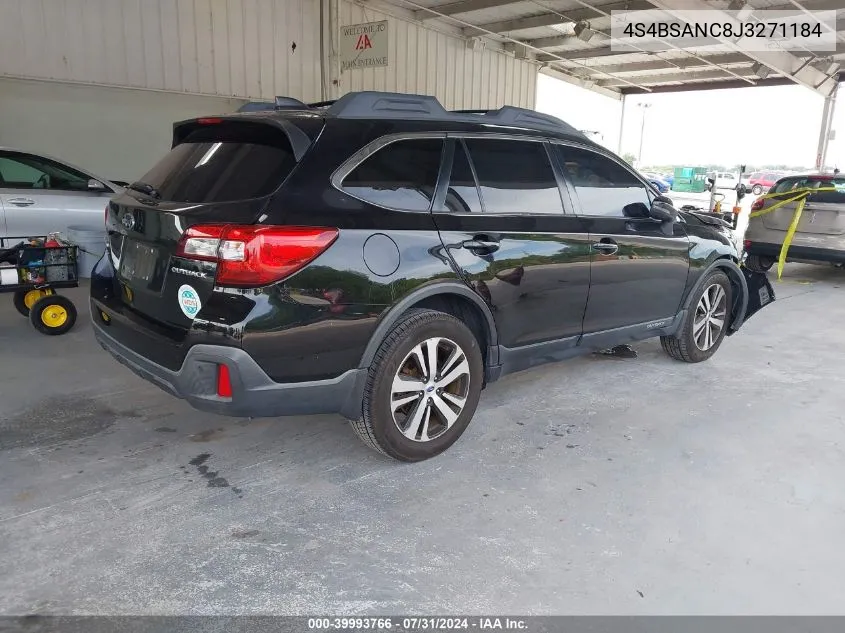 4S4BSANC8J3271184 2018 Subaru Outback 2.5I Limited