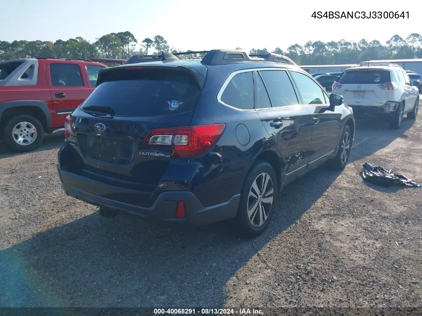 4S4BSANC3J3300641 2018 Subaru Outback 2.5I Limited