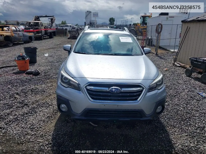 2018 Subaru Outback 2.5I Limited VIN: 4S4BSANC9J3358575 Lot: 40169019