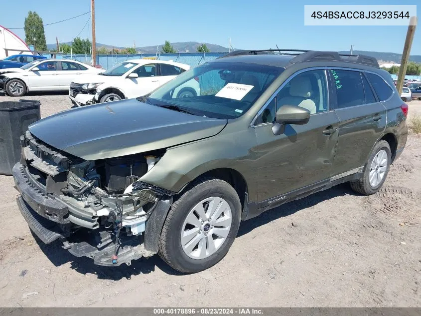 4S4BSACC8J3293544 2018 Subaru Outback 2.5I Premium