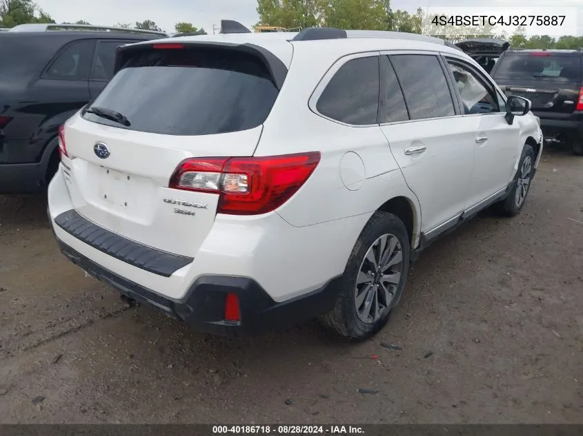 2018 Subaru Outback 3.6R Touring VIN: 4S4BSETC4J3275887 Lot: 40186718