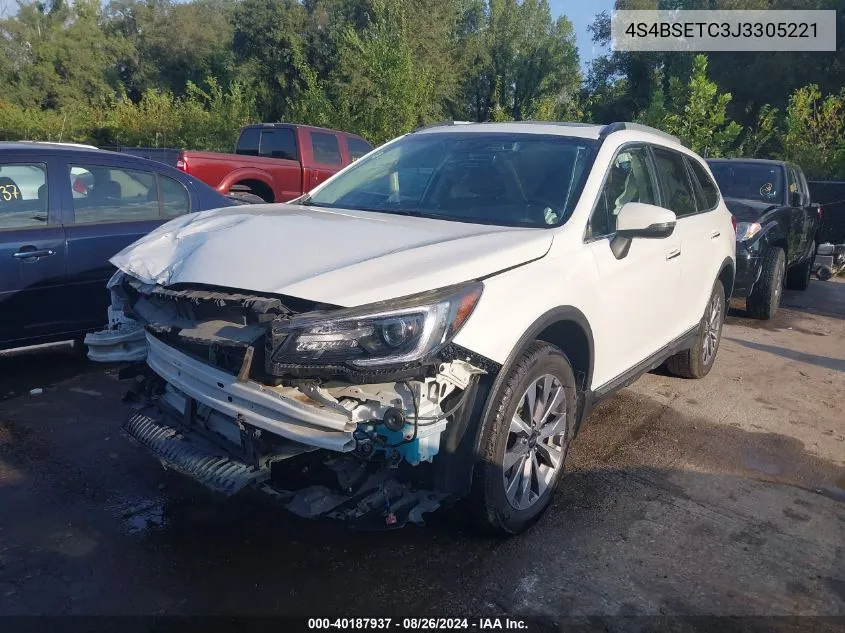 2018 Subaru Outback 3.6R Touring VIN: 4S4BSETC3J3305221 Lot: 40187937