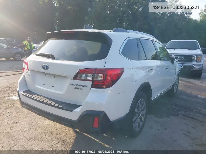 2018 Subaru Outback 3.6R Touring VIN: 4S4BSETC3J3305221 Lot: 40187937