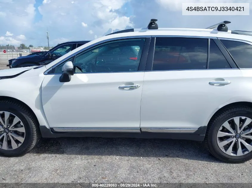 2018 Subaru Outback 2.5I Touring VIN: 4S4BSATC9J3340421 Lot: 40229083