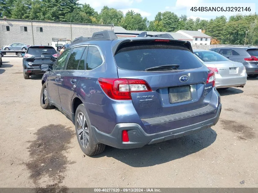 4S4BSANC6J3292146 2018 Subaru Outback 2.5I Limited