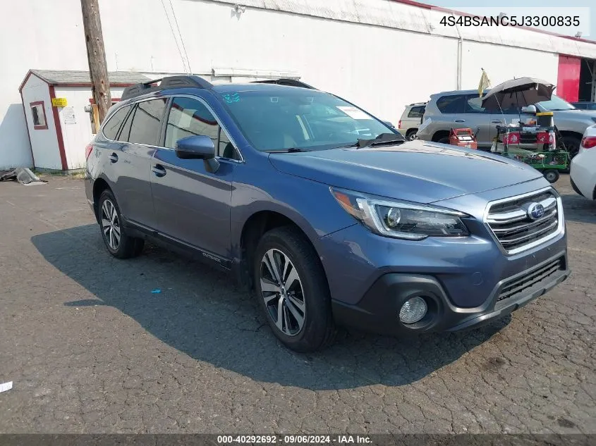 4S4BSANC5J3300835 2018 Subaru Outback 2.5I Limited