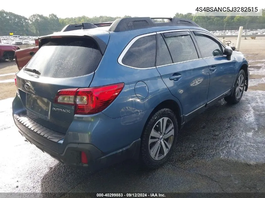 2018 Subaru Outback 2.5I Limited VIN: 4S4BSANC5J3282515 Lot: 40299883