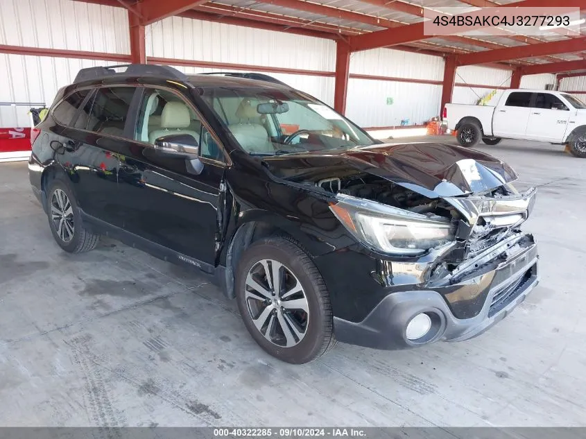 2018 Subaru Outback 2.5I Limited VIN: 4S4BSAKC4J3277293 Lot: 40322285