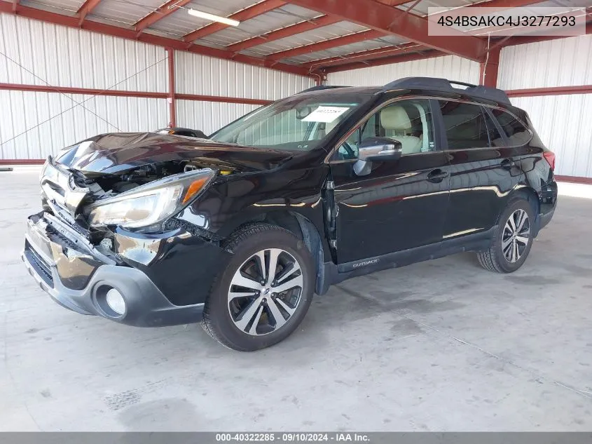 4S4BSAKC4J3277293 2018 Subaru Outback 2.5I Limited