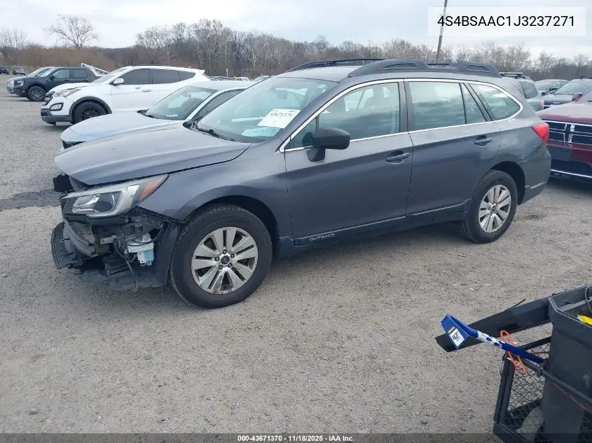 4S4BSAAC1J3237271 2018 Subaru Outback 2.5I