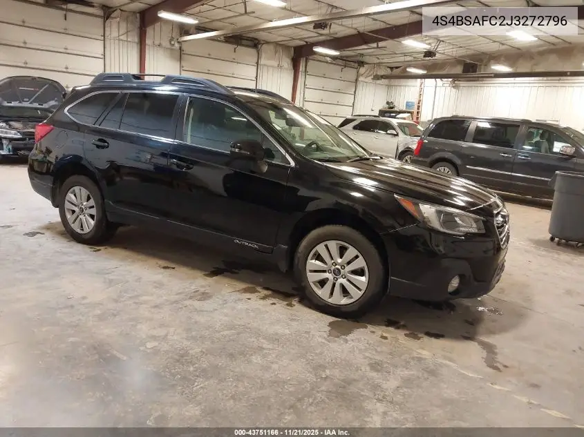 4S4BSAFC2J3272796 2018 Subaru Outback 2.5I Premium