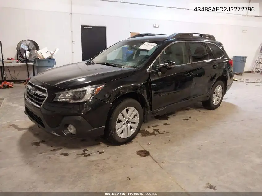 4S4BSAFC2J3272796 2018 Subaru Outback 2.5I Premium