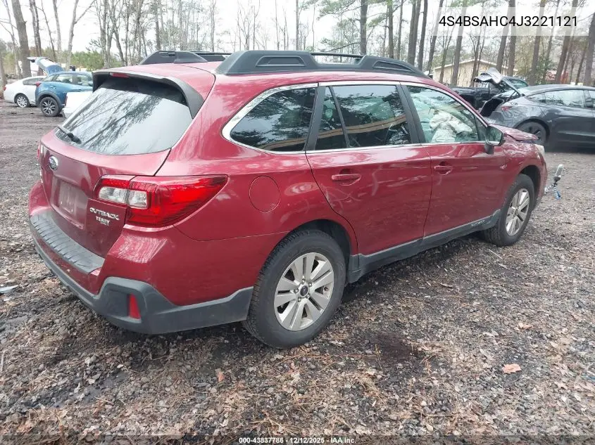 4S4BSAHC4J3221121 2018 Subaru Outback 2.5I Premium