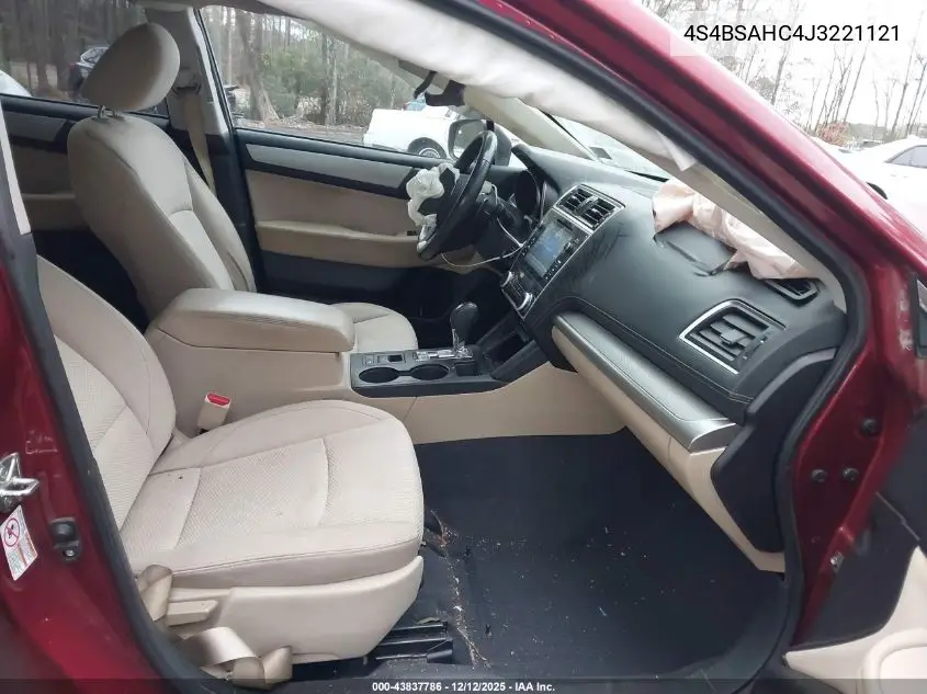 4S4BSAHC4J3221121 2018 Subaru Outback 2.5I Premium