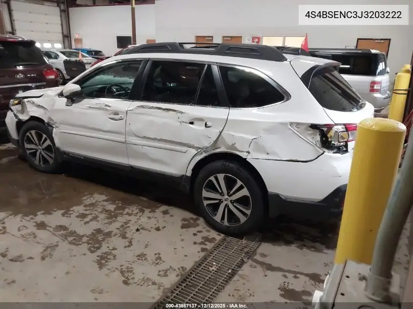4S4BSENC3J3203222 2018 Subaru Outback 3.6R Limited