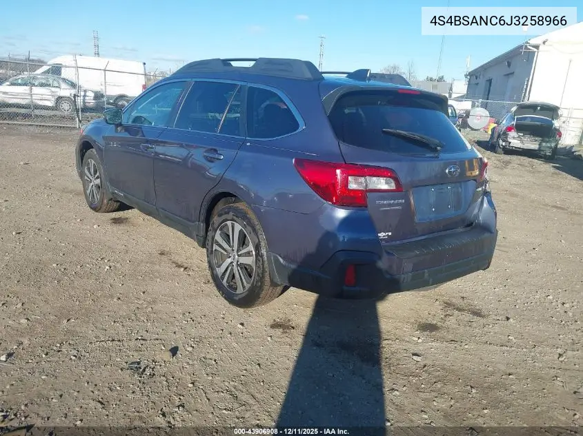 4S4BSANC6J3258966 2018 Subaru Outback 2.5I Limited