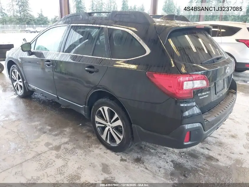 4S4BSANC1J3237085 2018 Subaru Outback 2.5I Limited