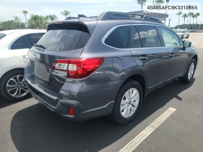 2019 Subaru Outback 2.5I Premium VIN: 4S4BSAFC8K3310565 Lot: 39975135