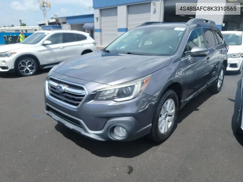 4S4BSAFC8K3310565 2019 Subaru Outback 2.5I Premium