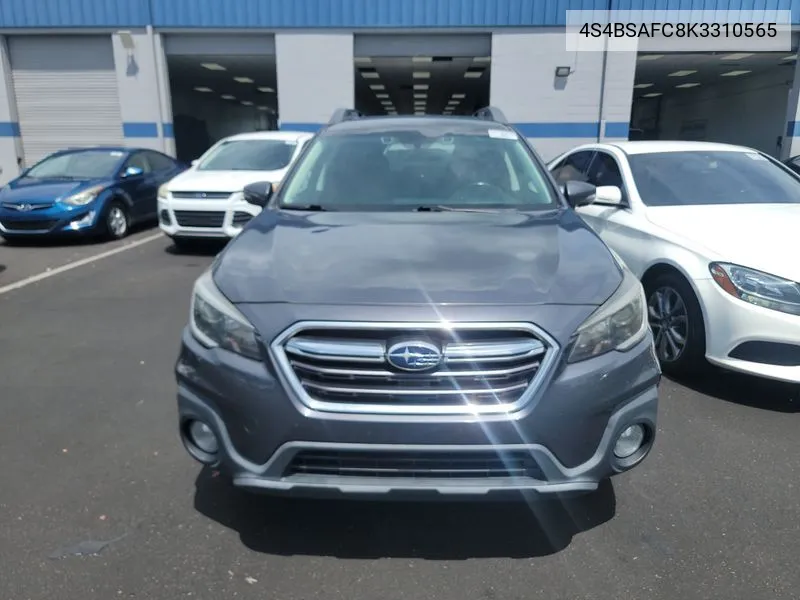 4S4BSAFC8K3310565 2019 Subaru Outback 2.5I Premium