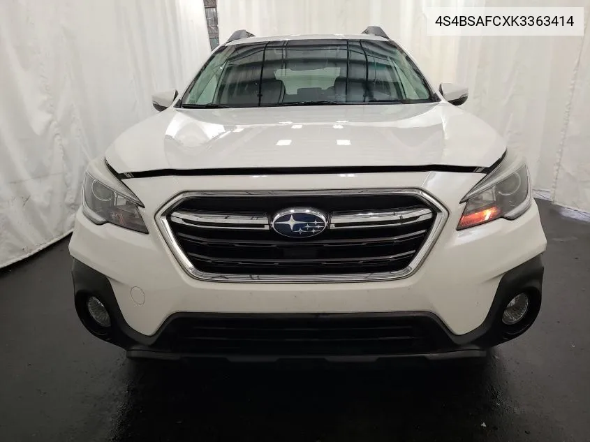 2019 Subaru Outback 2.5I Premium VIN: 4S4BSAFCXK3363414 Lot: 39981429