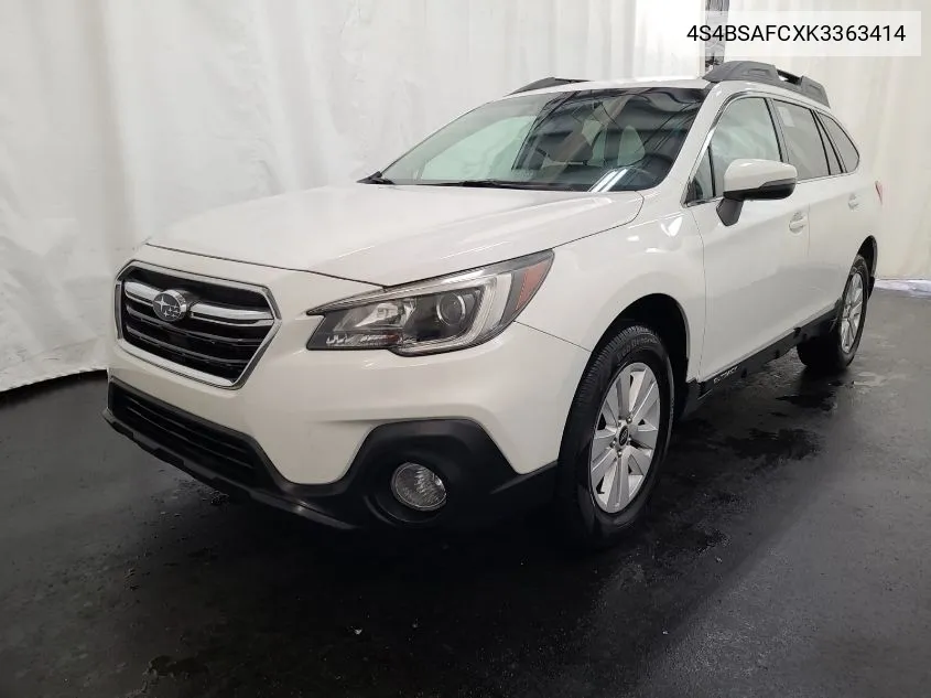 2019 Subaru Outback 2.5I Premium VIN: 4S4BSAFCXK3363414 Lot: 39981429