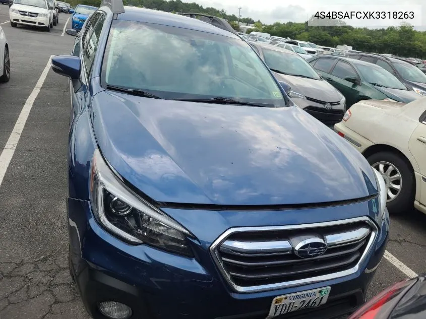 4S4BSAFCXK3318263 2019 Subaru Outback 2.5I Premium