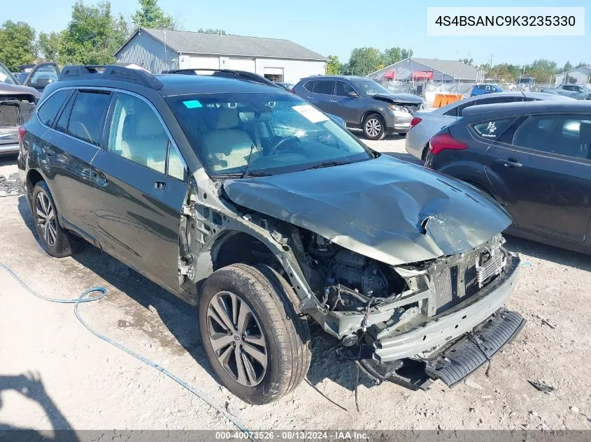 4S4BSANC9K3235330 2019 Subaru Outback 2.5I Limited