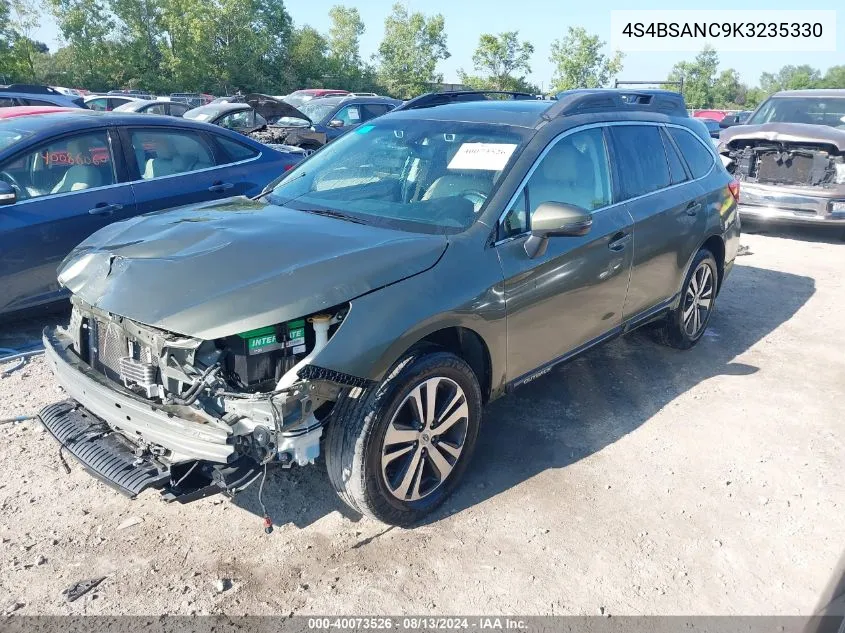 4S4BSANC9K3235330 2019 Subaru Outback 2.5I Limited