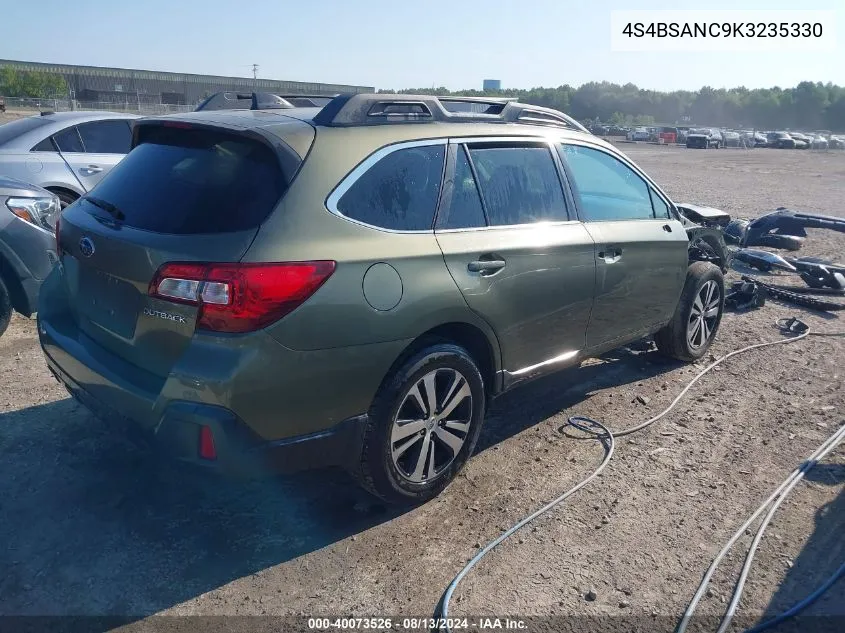 2019 Subaru Outback 2.5I Limited VIN: 4S4BSANC9K3235330 Lot: 40073526