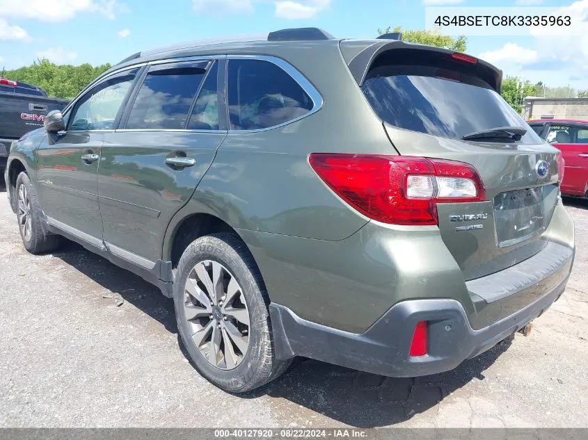 2019 Subaru Outback 3.6R Touring VIN: 4S4BSETC8K3335963 Lot: 40127920